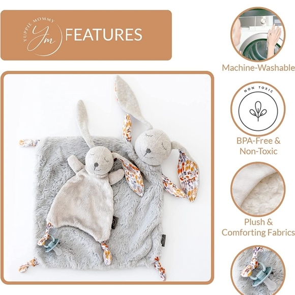 NEW Handmade Lovey Security Blanket Gift Set - Picture 2 of 6